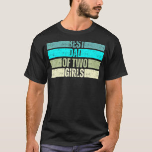 Mens bester Vater von zwei Mädchen T-Shirt