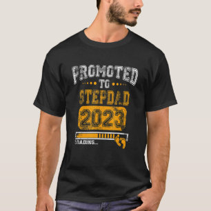 Mens beworben, um Stepdad 2023 bald sein neuen Dad T-Shirt