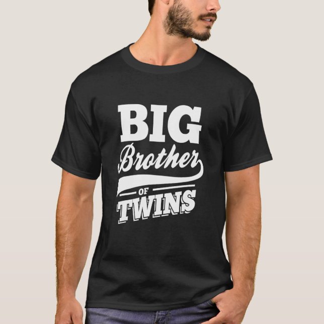 Mens Big Brother of Twins Big Brother of Twins T-Shirt (Vorderseite)