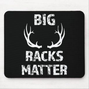 Mens Big Racks Matter Fun Deer Buck Jagd Männer Mousepad