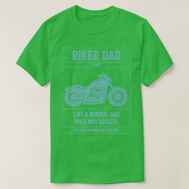 Mens Biker Vater wie ein normaler Vater nur viel C T-Shirt (Design vorne)