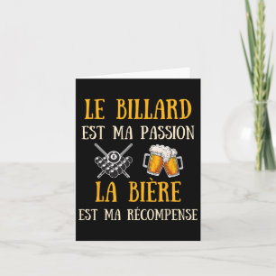 Mens Billiards Spaß Vintages Geschenk Karte