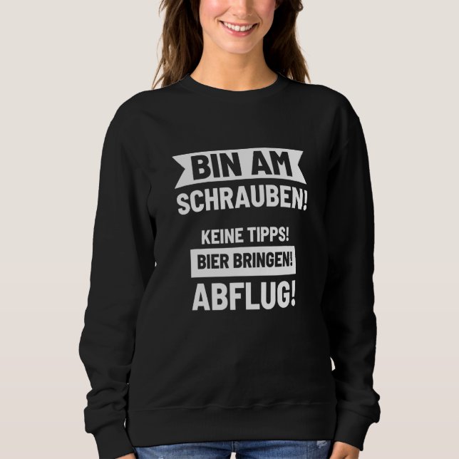 Mens Bin am Schraubstock keine Tipps abziehen Sweatshirt (Vorderseite)