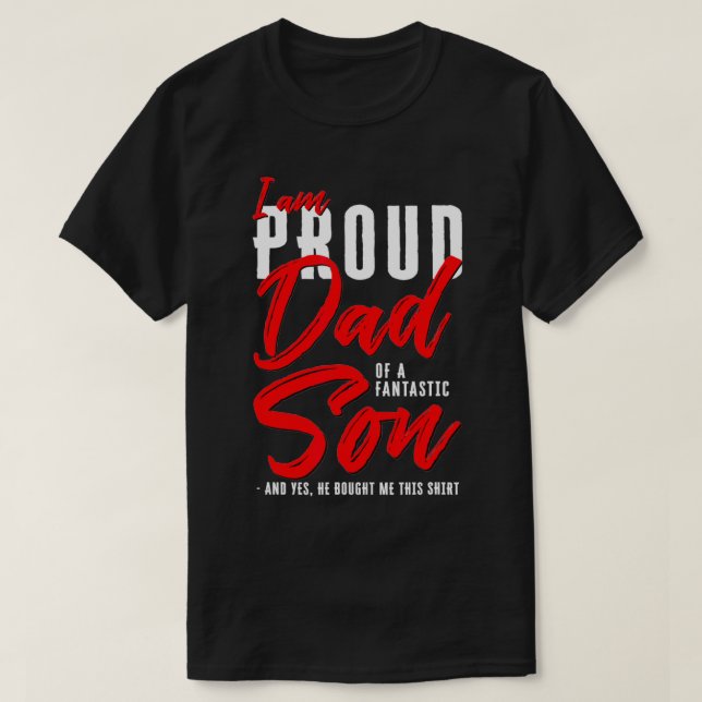 Mens bin ich ein stolzer Vater eines fantastischen T-Shirt (Design vorne)