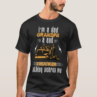 Mens bin ich Vater Opa und ein LKW Funny LKW T-Shirt