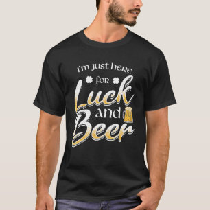 Mens bin ich zum Glück und zum Bier - Funny St. P T-Shirt