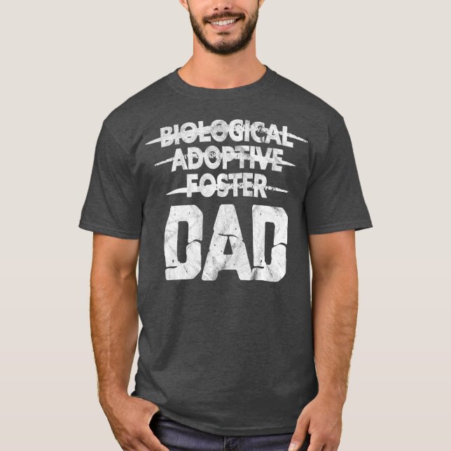 Mens Biological Adoptive Foster Vater Adoption Lie T-Shirt (Vorderseite)