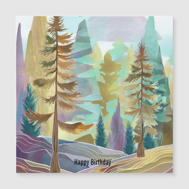 Mens Birthday Card Magnetkarte (Vorderseite)