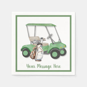 Men's Birthday Retirement Golf Theme Party Serviette