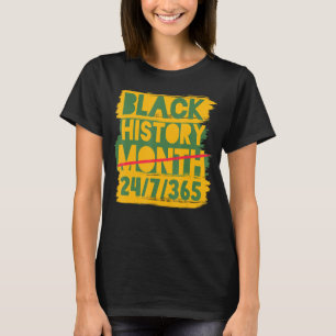 Mens Black History Monat 247365 Black History Appa T-Shirt
