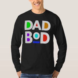 Mens Black Vater Bod Väter trainieren Übung Da T-Shirt