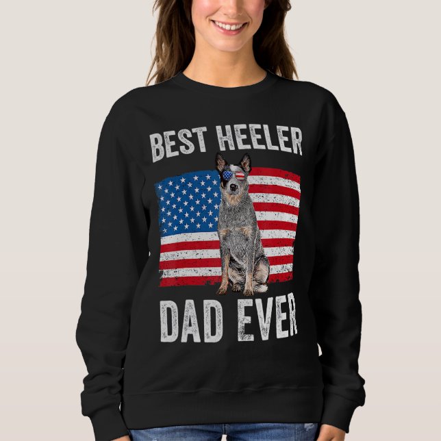 Mens Blue Heeler Vater Australian Cattle Dog Ameri Sweatshirt (Vorderseite)