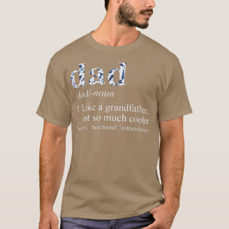 Mens Blue Krawatte Die Coolen Vater wie ein Großva T-Shirt