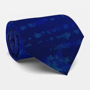 Mens Blue Stars Weihnachtsfeiertag Krawatte Neckti
