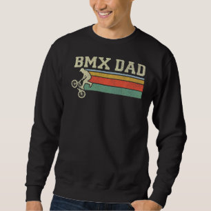 Mens Bmx Vater Vintager Bmx Bike Rider Cycling Sweatshirt