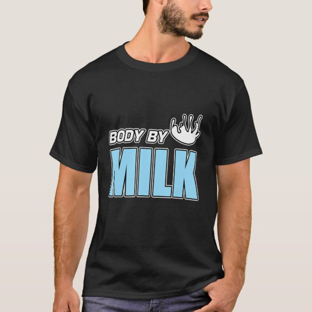 Mens Body by Milch Erdbeerschokolade Schüttelmatte T-Shirt (Vorderseite)