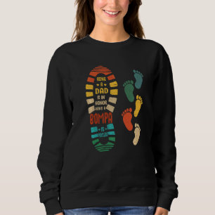 Mens Bompa Bompa Shoe mit wenig Fußabdrücken Sweatshirt