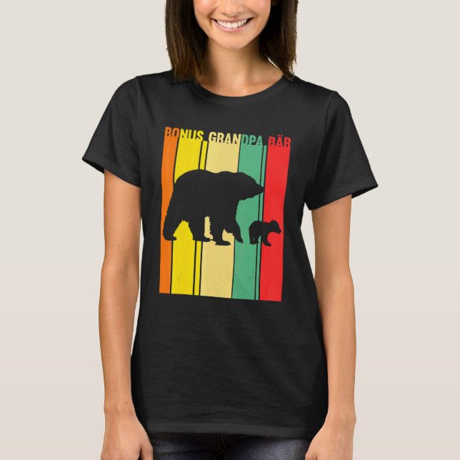 Mens Bonus Grandpa Bär Bonus Grandad T-Shirt (Vorderseite)