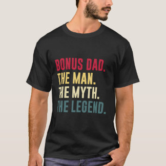 Mens Bonus Vater Man Myth Legend Shirt Funny Vater