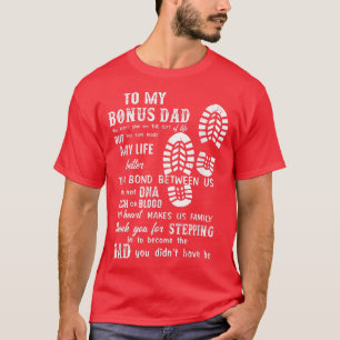 Mens Bonus Vater Vatertag Geschenk von Stepdad für T-Shirt