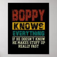 Mens Boppy weiß alles Vintage Boppy Lover