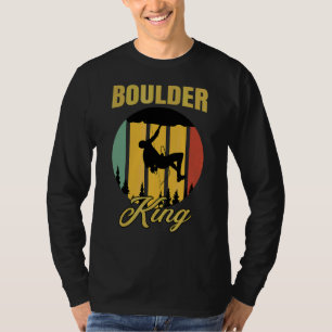 Mens Boulder King Retro Kletterrocks Bouldering T-Shirt