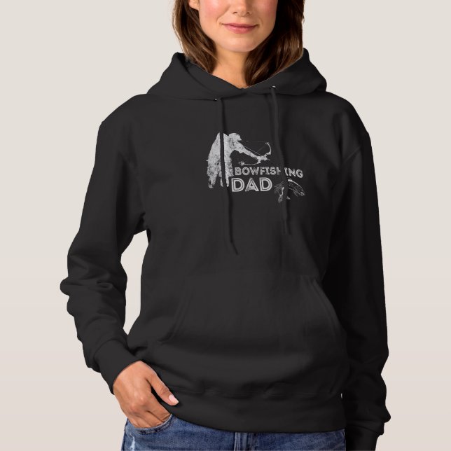 Mens Bowfish Vater BowFischer Vater Bowfisher Hoodie (Vorderseite)