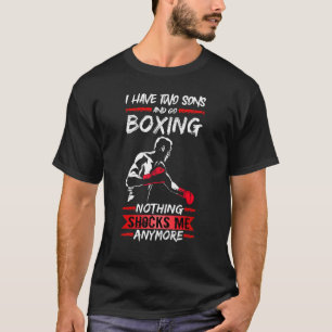 Mens Boxer kämpfen Ym Ich habe zwei Söhne und gehe T-Shirt