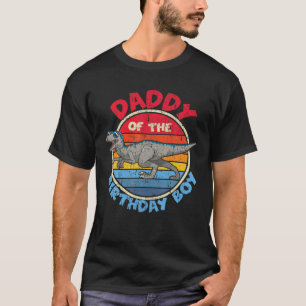 Mens Boy Birthday I Daddy I Velociraptor I Family T-Shirt