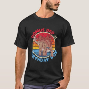 Mens Boy Geburtstag I Bonus Vater I Stegosaurus I T-Shirt