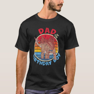Mens Boy Geburtstag I Vater I Stegosaurus I Famili T-Shirt