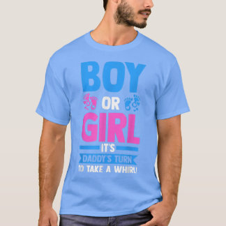 Mens Boy oder Girl Es ist Papa geworden Geschlecht T-Shirt