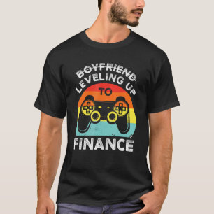 Mens Boyfriend Leveling Financial Boyfriend T-Shirt