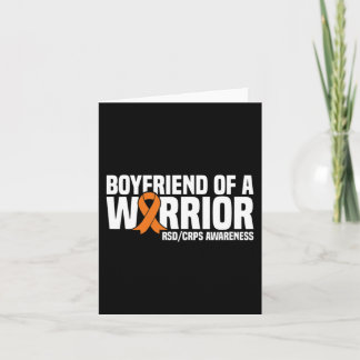 Mens Boyfriend of a Warrior Orange Ribbon RSDCRPS Karte