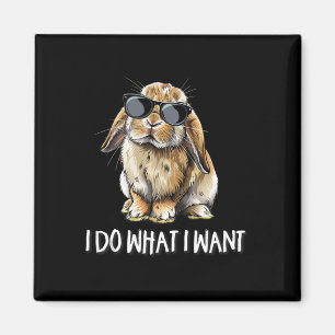 Mens Boys Girls Tu was ich will Mini Holland Lop K Magnet