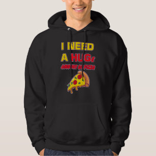 Mens brauche ich eine große Menge Pizza Pepperoni Hoodie