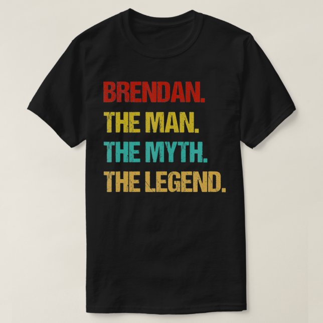 Mens Brendan Der Mensch Der Mythos der Legende T-Shirt (Design vorne)