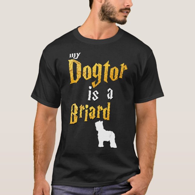 Mens Briard Briard T-Shirt (Vorderseite)