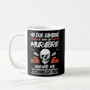 Mens Bricks habe ich zwei Kinder und ich bin ein M Kaffeetasse