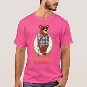 Mens broken leg Men gebrochen Leg Papa Bear T-Shirt