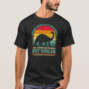 Mens Brontosaurus Vintag Brontosaurus Grandpa Fa T-Shirt