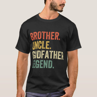 Mens Brother Uncle Godcase Legende Vintag Funny T-Shirt