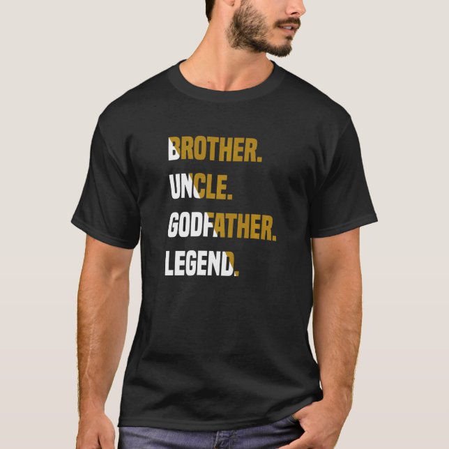 Mens Brother Uncle GodVater Legend T-Shirt (Vorderseite)