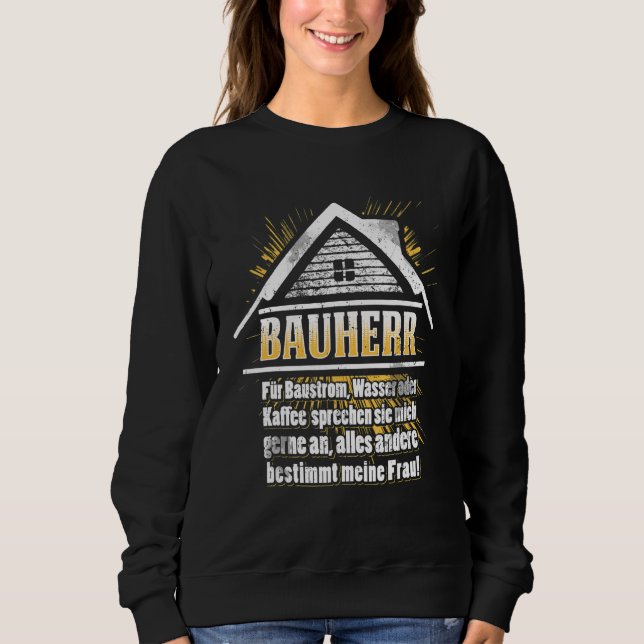 Mens Builder Topping Party House Gebäude Sweatshirt (Vorderseite)