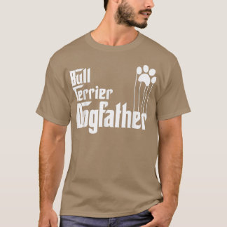 Mens Bull Terrier Dog Dad  T-Shirt