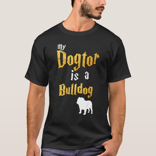 Mens Bulldog Bulldog T-Shirt (Vorderseite)