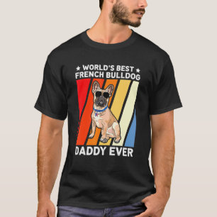 Mens Bulldog Vater Weltbesten Bulldoggen Daddy T-Shirt