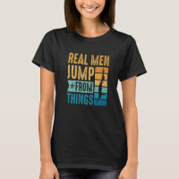 Mens Bungy Jump Real Men springen von den Dingen B
