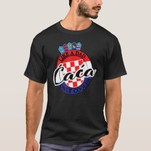 Mens Caca Vater in Kroatien T-Shirt