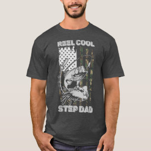 Mens Camouflage Flag Druckfarbe Cool Step Vater Fu T-Shirt